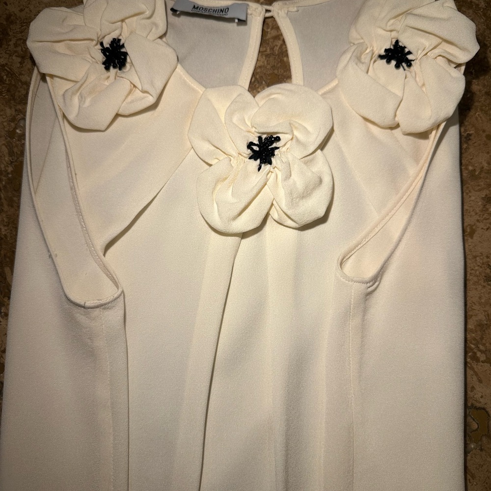 Moschino Cheap and Chic Cream Top
